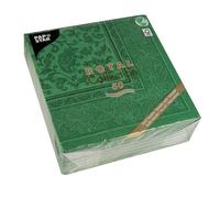 Papstar ROYAL Collection Serviettes pliées 40 x 40 cm Lot de 50 Vert foncé
