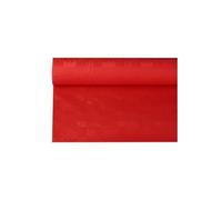 Nappe damassée, (l)1,2 x (L)8 m, rouge