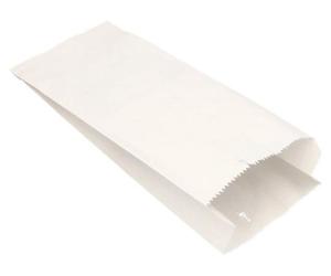 PAPSTAR Sachets en papier à soufflets Dimensions : (L)150 x (P)70 x (H)350 mm blanc 1.000 pièces