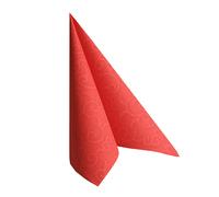 PAPSTAR 84879 Lot de 50 Serviettes de Table Motif Royal Collection Rouge 40 x 40 cm