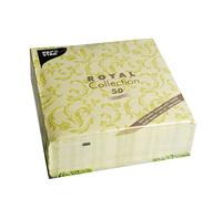 Papstar #85000 Royal Collection Lot de 50 Serviettes en Papier Vert Citron 40 x 40 cm
