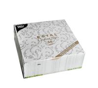 Papstar Serviettes Damascato Gris 50 Unités 55286