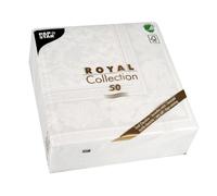 Serviette 'ROYAL Collection Ornaments', blanc