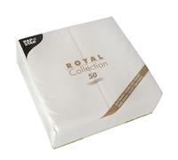 Papstar Serviettes ROYAL Collection Blanc 40x40cm 50 Pièces