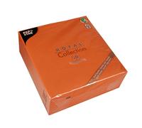 Papstar Serviettes Royal Collection Lot de 50 Pliage 1/4 40 x 40 cm Nectarine #84813