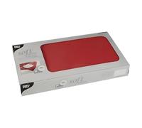 Papstar Soft Selection 82328 Lot de 20 nappes en Tissu Non-tissé 80 x 80 cm Rouge