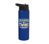 Papy of Twins The Legend continue Twin Grandpa Stainless Steel Insulated Water Bottle