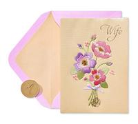 Papyrus Carte d'anniversaire (bouquet brodé)