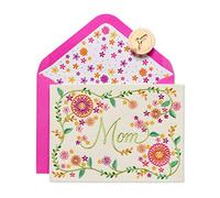 Papyrus Carte d'anniversaire (maman brodée avec fleurs)