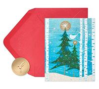 Papyrus Lot de 20 cartes de Noël avec enveloppes, Peace and Happiness, Snowbird