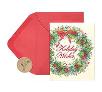 Papyrus Lot de 20 cartes de vacances en boîte avec couronne
