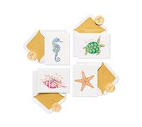 Papyrus Lot de 20 cartes vierges avec enveloppes, créatures marines
