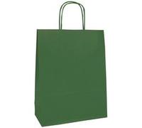 Paq.25 sacs kraft vergé, 16x8x21cm,Rouge - Rouge
