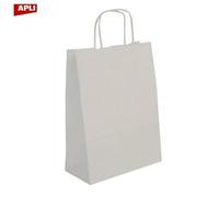 Paq 50 Sacs 25x11x31 Kraft Blanc