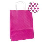 Paq 50 Sacs 25x11x31 Kraft Fuchsia
