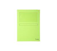 Exacompta Chemises à fenêtre FOREVER A4 120 g/m² sans plastique Vert pré - boîte 100