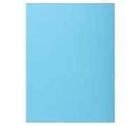 Exacompta 5x Paquet 100 chemises 1 rabat SUPER 160 24x32cm Bleu clair 348006E