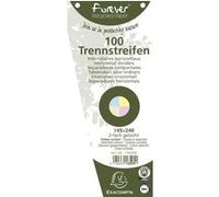 Exacompta Intercalaires trapèze perforés – 105 x 240 mm – Paquet de 100 – coloris assortis