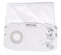 Paquet 5 sacs filtre SELFCLEAN SC FIS-CT MINI FESTOOL - Pour aspirateur CTL mini - 498410