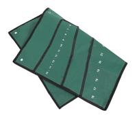 Paquet à Clés en Toile, Rouleau Portable Sangles Intégrées | Rangement Léger pour Atelier, Protège les Outils, Rabat Pliable, Format Vert, Usage Quotidien