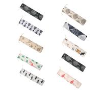 Paquet à Cordon pour Couverts en Coton Lin 10 Pièces Rentrée Scolaire | Pochettes Japonaises Réutilisables, Légères et Compactes, pour Tableware, Paquet D’école, Barbecue, Étudiants et Bureau