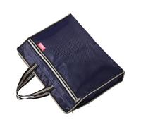 Paquet à Documents Portable en Tissu Oxford, Pochette Étanche pour A4 | Compartiments Zippés, Poignées Solides, Paquet Porte Document Femme, Bandoulière Réglable, Protection Rembourrée