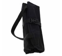 Paquet à Outils en Tissu Oxford Noir, Enroulable, Grosse Capacité | 5 Poches, Compartiments Multiples et Bandes Élastiques, Poignée et Bandoulière, pour Réparation
