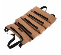 Paquet à Outils Enroulable Imperméable Grosse Capacité pour Camping | Bandoulière et Poignée, Oxford Khaki, Poches Multiples et Bandes Élastiques, pour Électriciens et Mécaniciens