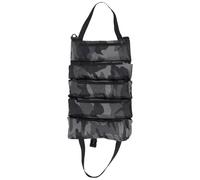Paquet à Outils Organiseur Portable Noir en Tissu Oxford Enroulable | Rangement Compact, Format Multifonction pour Électricien et Atelier Auto