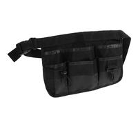 Paquet Banane Waterproof Tablier à Outils de Jardin Noir, Nylon Léger | Ceinture Utilitaire Femme Réglable, Sacoche à Outils Multifonction, pour Infirmières et Jardiniers