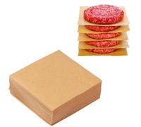Paquet de 1 000 feuilles de papier sulfurisé antiadhésif pour presse à boulettes – Ø 11 cm, idéal pour la préparation de boulettes et de hamburgers, une cuisine propre sans que les aliments n'attachen