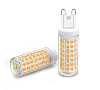 Paquet de 10, lampe de maïs LED AC220V 88LED-2835SMD 10W ampoule de lustre | G9/E12/E14/E17 Pas de scintillement(Warm White,G9)