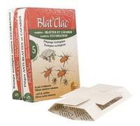Paquet de 10 pièges contre blattes, cafardset cancrelas ""Blat ’Clac "" professionnels 110 x 115 mm G