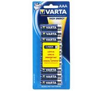Paquet de 10 piles AAA Varta High Energy