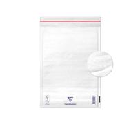 Boite de 100 Pochettes Blanches Matelassées de Film à Bulles 220x330 mm - Auto-adhésives - Blanc