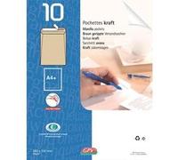 Paquet de 10 pochettes Gpv Kraft auto-adhésif 229x324, 90g G