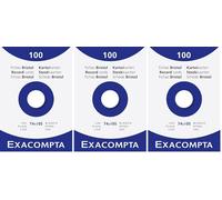 Paquet de 100 cartes bristol - unies non perforées 74x105mm, Blanc (Lot de 3)