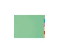 Paquet de 10x6 chemises compartiments a onglets pour armoire SUPER 210 - 24x32cm - Couleurs assorties