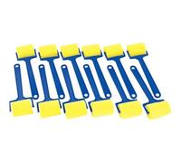 Paquet de 12 rouleaux à peindre en mousse 45 mm avec manche en plastique
