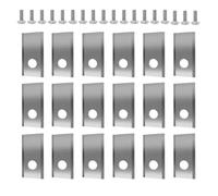 Paquet De 18/36 / 54 Lames De Rechange En Acier Inoxydable, Compatibles Avec Worx, Composant De Rechange for Tondeuse À Gazon Robot Landroid(Silver 18Pcs)