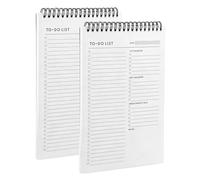 Paquet De 2 Blocs-Notes De Planification Quotidienne | Bloc-Notes De Liste De Choses à Faire, Planificateur De Tâches, Déchirable 104 Pages (52 Feuilles)