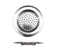 Paquet de 2 crépines d'évier de cuisine à large bord filtre de vidange en acier inoxydable trous de micro perforation anti-colmatage