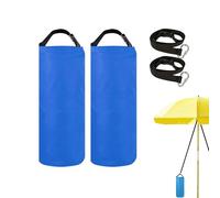 Paquet de 2 Sacs de Sable pour tonnelle, Poids d'auvent Robustes avec Sangles, Poids de Pieds de Tente Coupe-Vent Rechargeables pour Parasol de Plage, auvent, étal de marché, Camping en Plein air