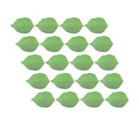 Paquet De 20 Bloc-notes Adhésifs de Feuille, Papier Vert pour bureau | Texture Réaliste, Micro-Adhésif Repositionnable sans Résidu, Coins Arrondis, Rappels Organisés au Travail