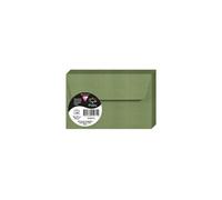 Clairefontaine 5071C - Un Paquet de 20 Enveloppes Auto-Adhésives - Format 9x14cm - 120g/m² - Coloris Vert Sauge - Invitation Evènements et Correspondance - Gamme Pollen - Papier Premium Lisse