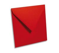 Enveloppe Pollen Clairefontaine groseille 165 x 165 mm - Paquet de 20