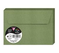 Paquet de 20 enveloppes Pollen C6 114x162 120g/m2 - Vert sauge
