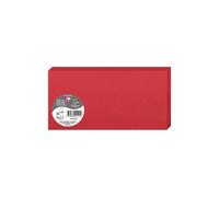 Paquet de 25 cartes pliées Pollen 106x213mm 210g/m² - Rouge cerise