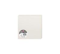 Paquet de 25 cartes pliées Pollen 160x160mm 210g/m2 - Gris perle