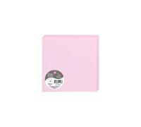Paquet de 25 cartes pliées Pollen 160x160mm 210g/m2 - Rose dragée